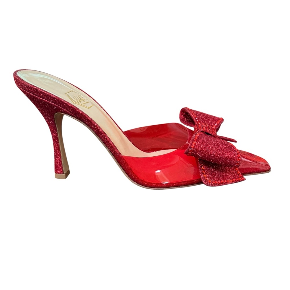 Nalebe Amina Means Reflections Dimante
Glitter Bow Mule Heels Pumps - Picture 3 of 11